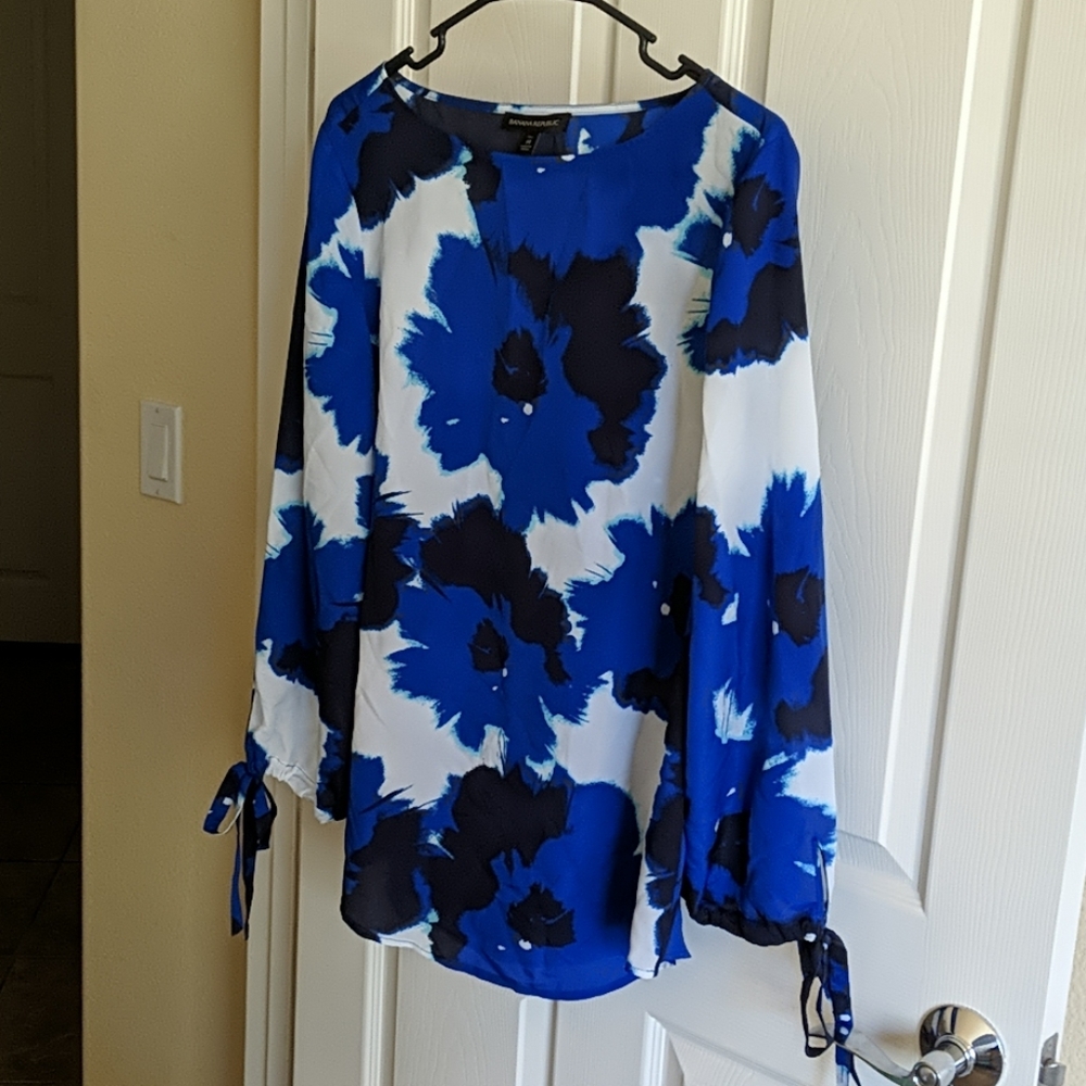 Banana Republic Floral Silk Shirt